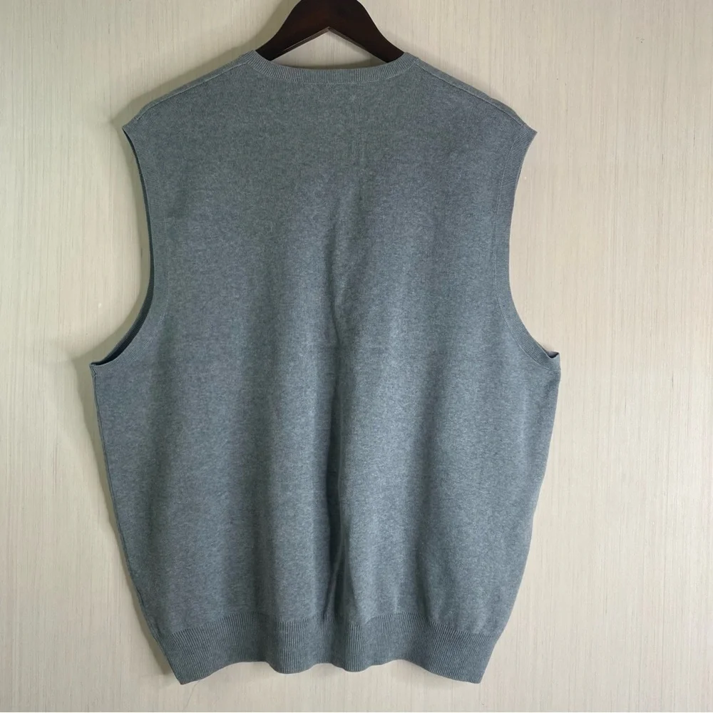 Polo Golf by Ralph Lauren V-Neck Gray Sleeveless Sweater Vest XL